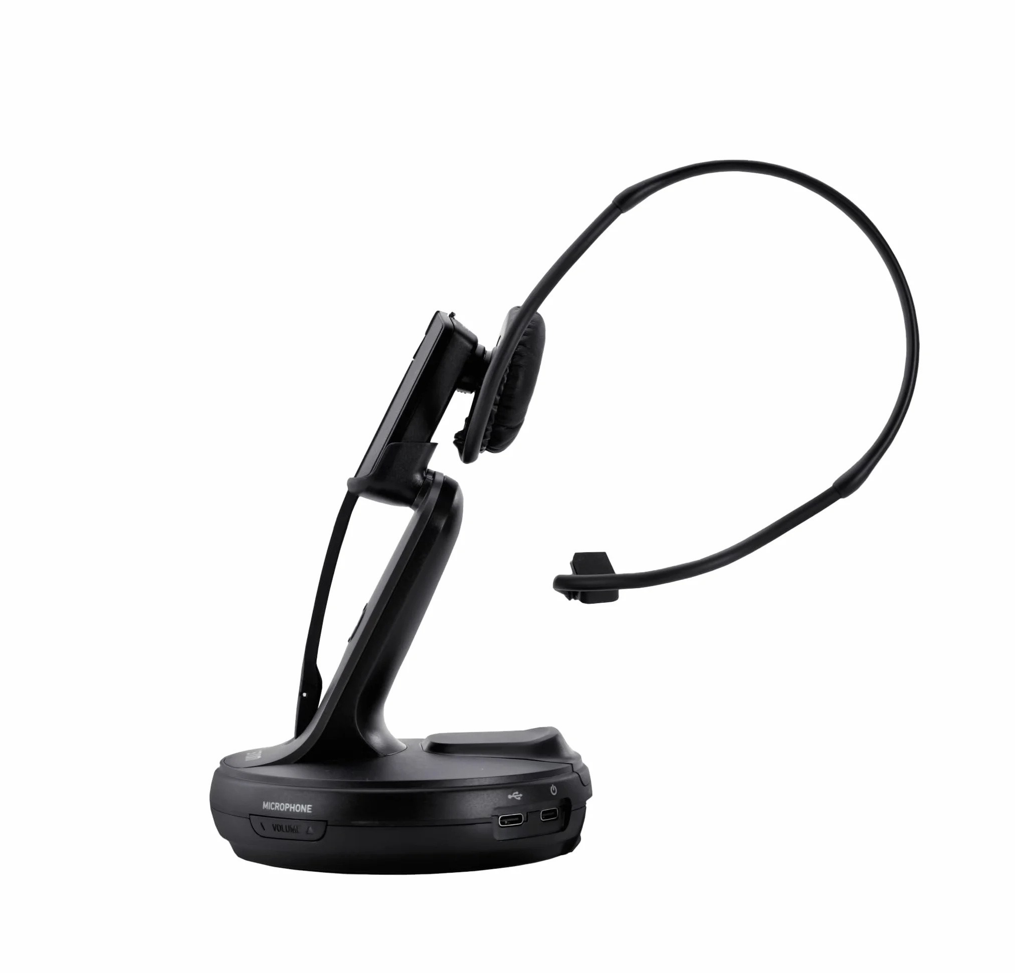Snom Fritzbox 7590 Ax - Cuffie cordless compatibili con microfono, cuffie senza fili, telefono senza fili, 2 pezzi, cancellazione del rumore, portata 50 m
