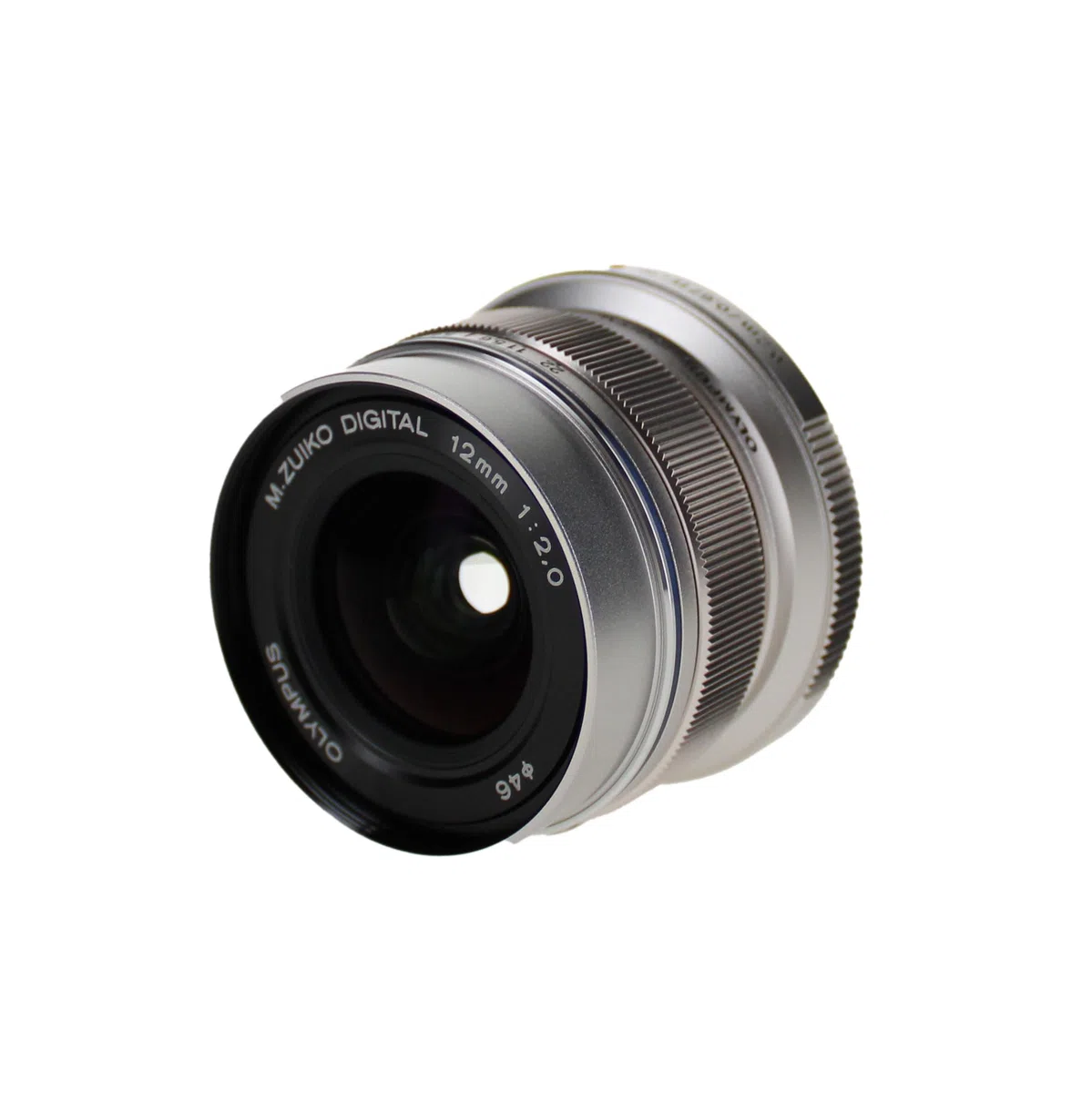Olympus M.Zuiko Digital ED Obiettivo 12mm 1:2.0, Micro Quattro Terzi, per Fotocamere OM-D e PEN, Argento