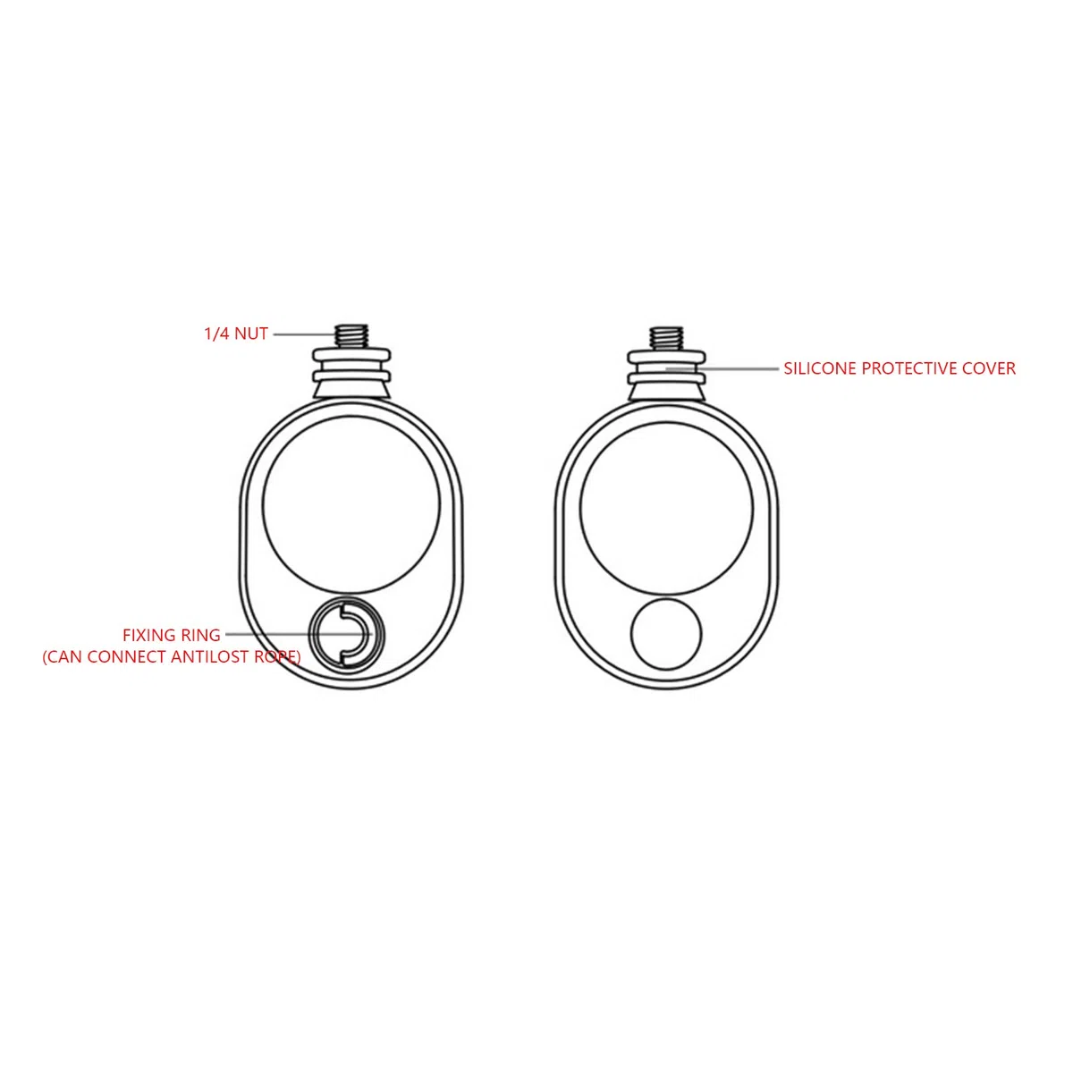 HUAYUWA Camera Mini Bullet Time Cord Retrattile Time Rope Box compatibile per Insta360 X3/ONE X2/X/RS/R