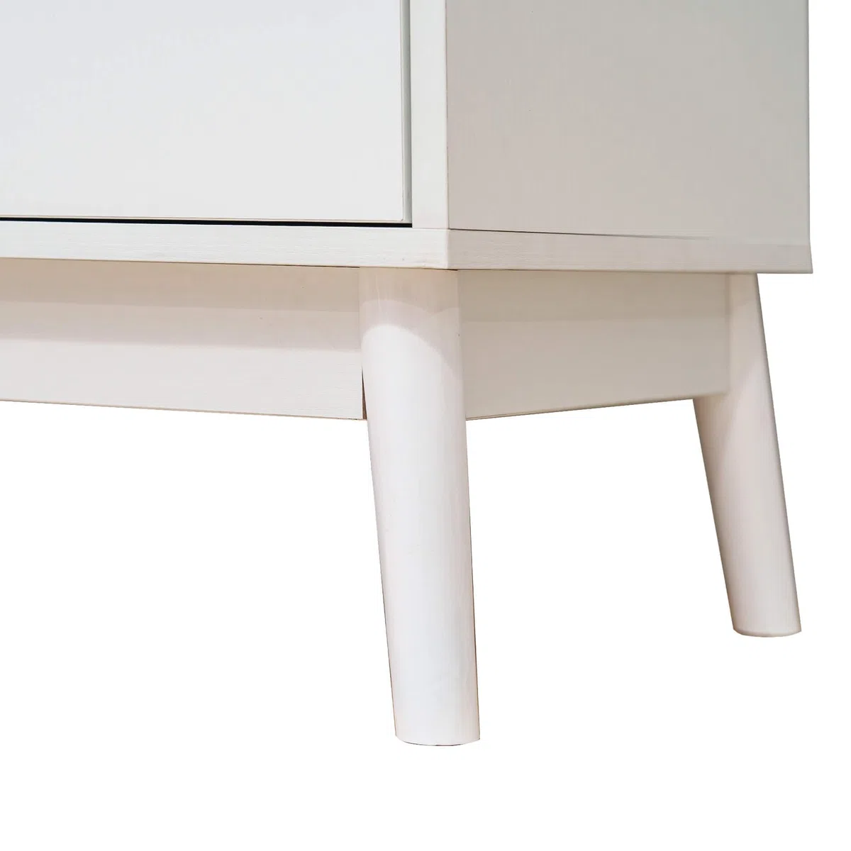 Rebecca Mobili Mobile Porta Tv, Credenza Bassa per Salotto, Bianco, Truciolato Nobilitato, con 2 Ante e 2 Ripiani, con Foro Passacavi - Misure HxLxP: 48 x 120 x 39,5 cm - Art. RE7066