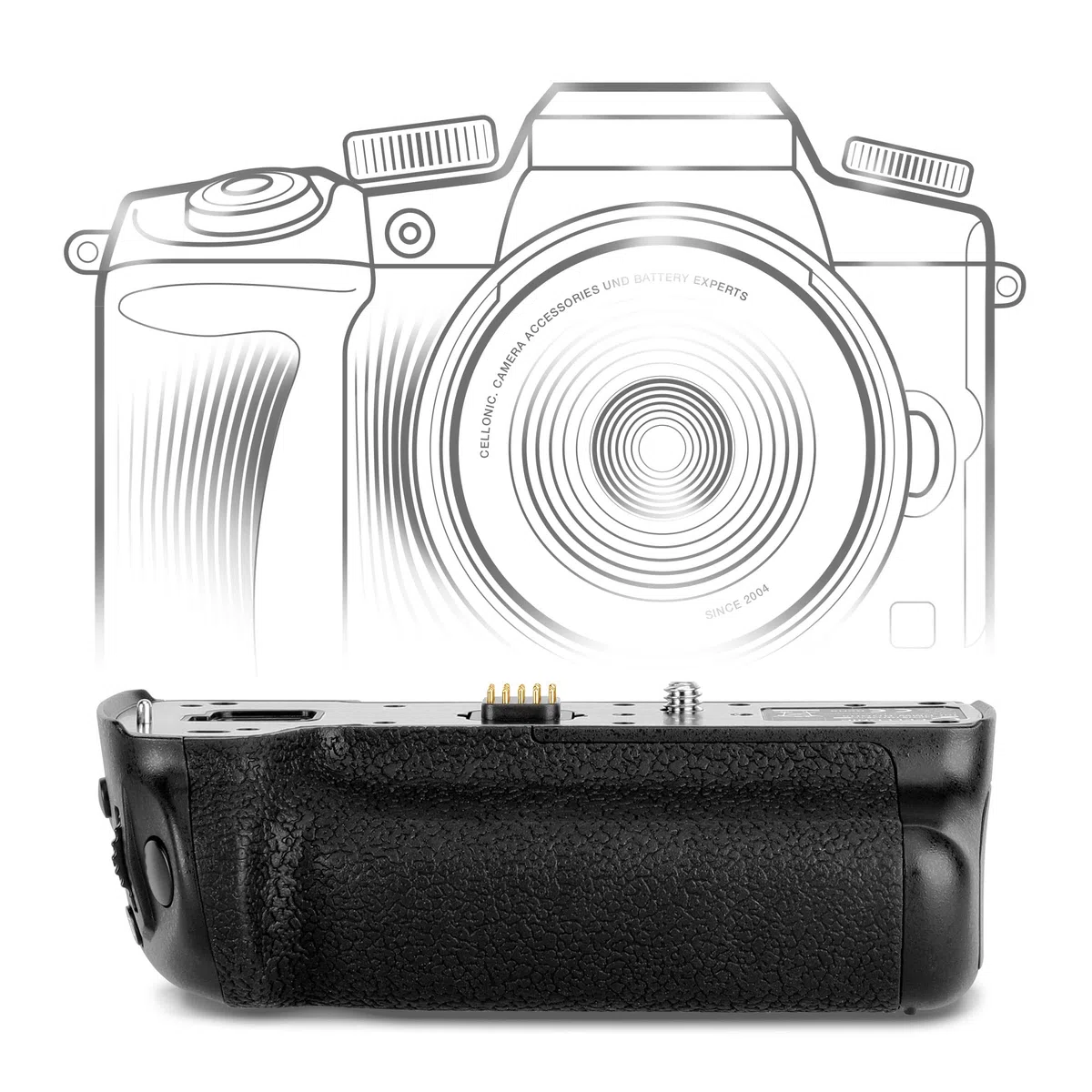CELLONIC Impugnatura DMW-BGGH5 Compatibile con Panasonic Lumix DC-GH5 II/Lumix GH5 Battery Grip per Fotocamera Fotografia Verticale Multifunzione portabatterie DMW-BLF19