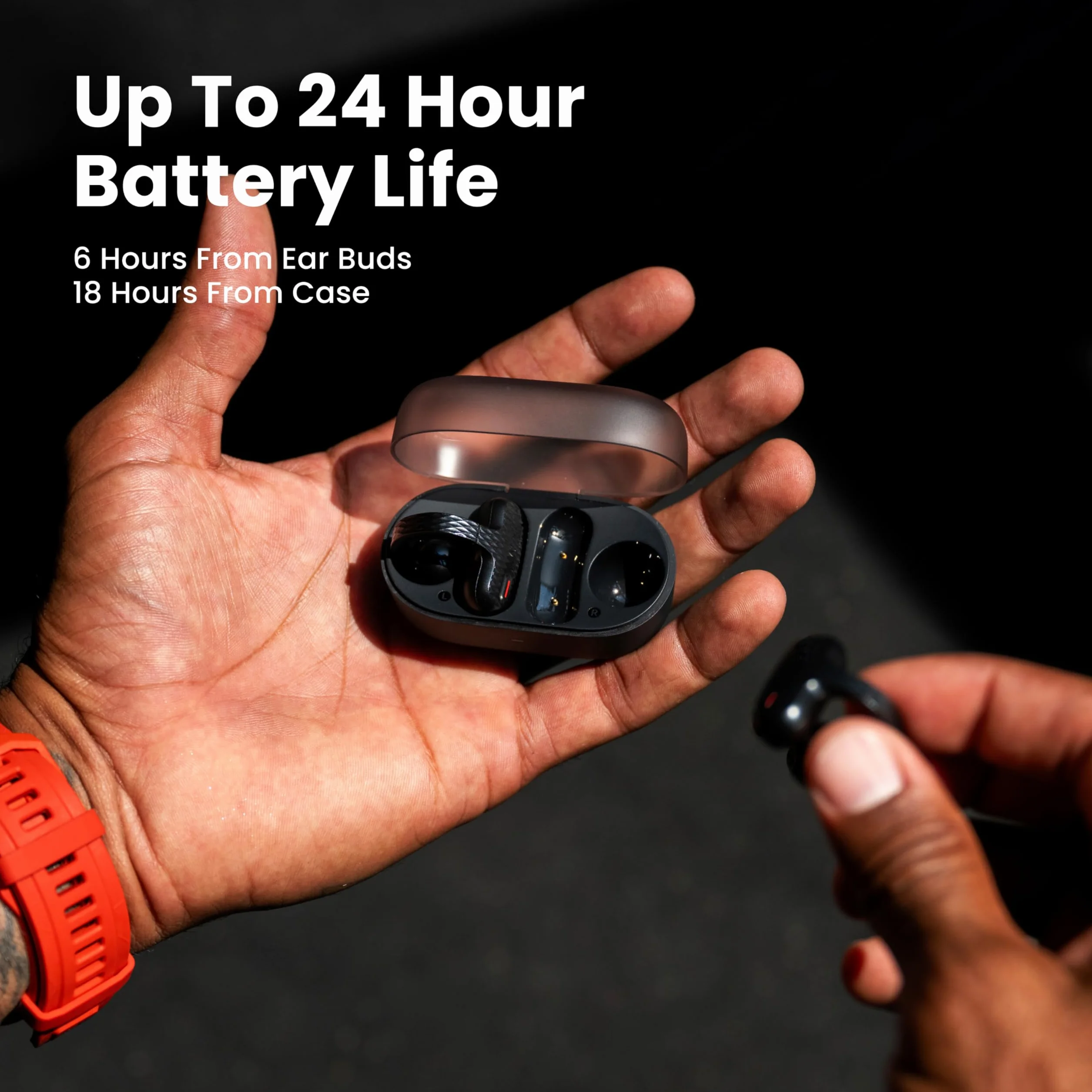 Amazfit Up Cuffie Bluetooth, auricolari wireless open ear con facile tocco, resistenti all'acqua IPX4 e a prova di sudore, riduzione del rumore AI, auricolari per sport, corsa, compatibili con Android | Auricolari wireless con facile tocco, a prova di sud
