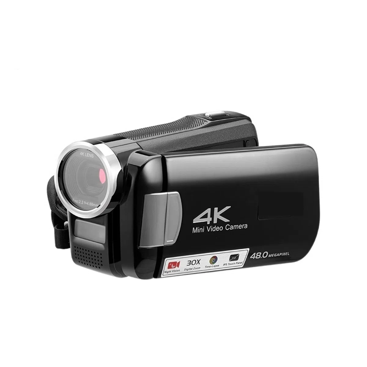 Videocamere 4K Vlog for Video Videocamere digitali for Visione Notturna IR 1080P 60FPS for Fotografia di Blog