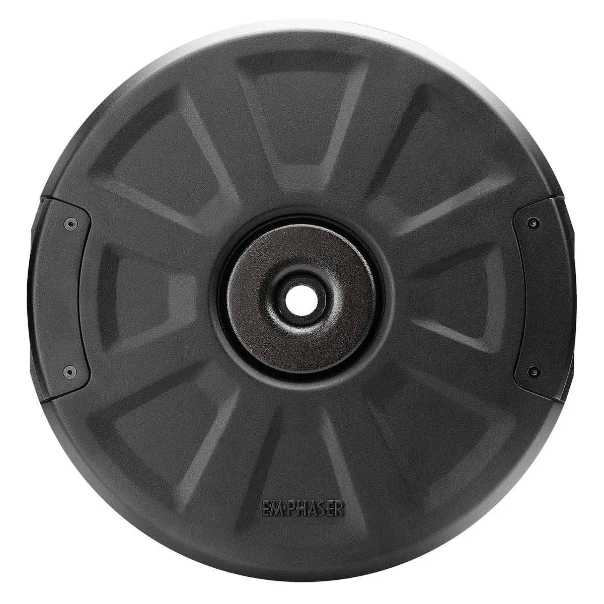EMPHASER EBS111X - Subwoofer attivo da 28 cm per ruota di scorta, 300 W | Bassbox attivo da 11" per ruota di scorta o ruota di scorta, alloggiamento piatto in alluminio, solo 12 cm di altezza