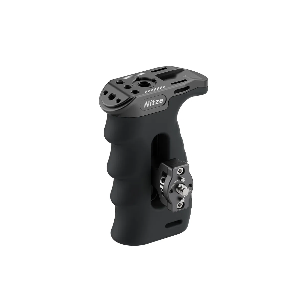 Nitze Ergonomica Impugnatura Laterale con Vite da 1/4" e Perni di Posizionamento Rimovibili,Maniglia Laterale per Mano Sinistra o Destra, Regolabile Su e Giù - PA29D