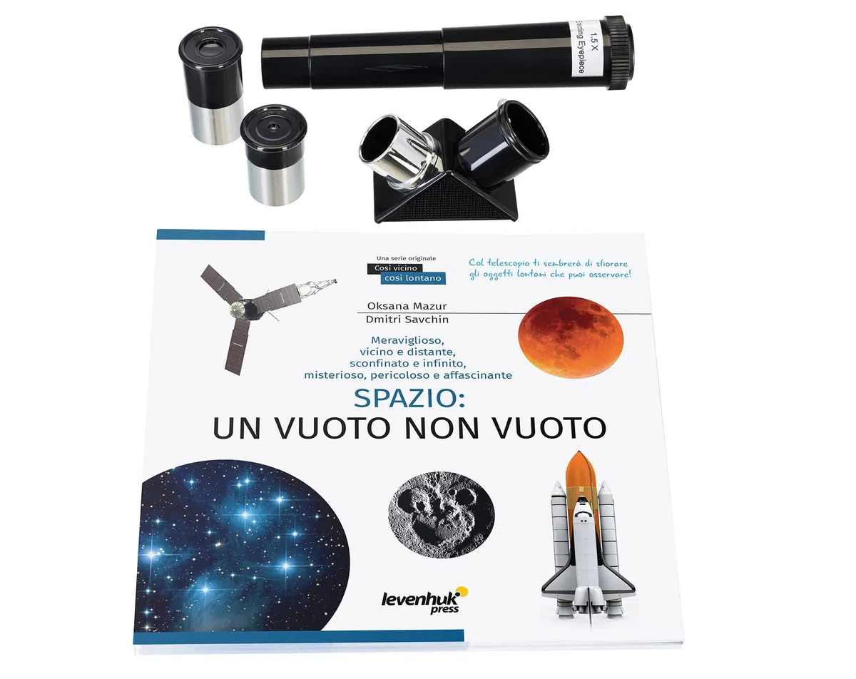Telescopio Discovery Spark Travel 50 con libro in Italiano
