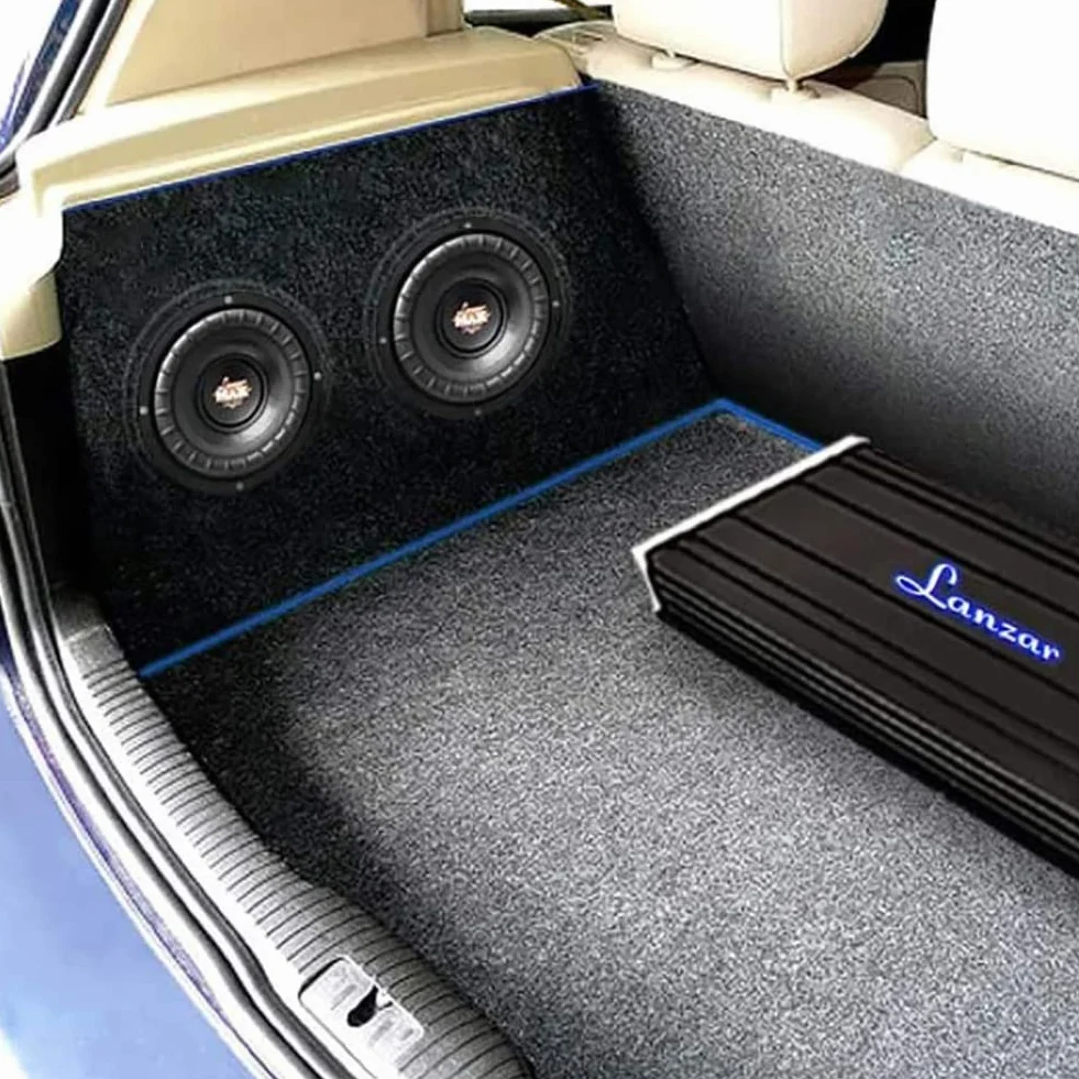 1 subwoofer per LANZAR MAX PRO MAXP64 6,5" 16,5 cm 165 mm da 300 watt rms e 600 watt max singola bobina da 4 ohm cofano bagagliaio sportelli auto, 1 pezzo + faston di montaggio