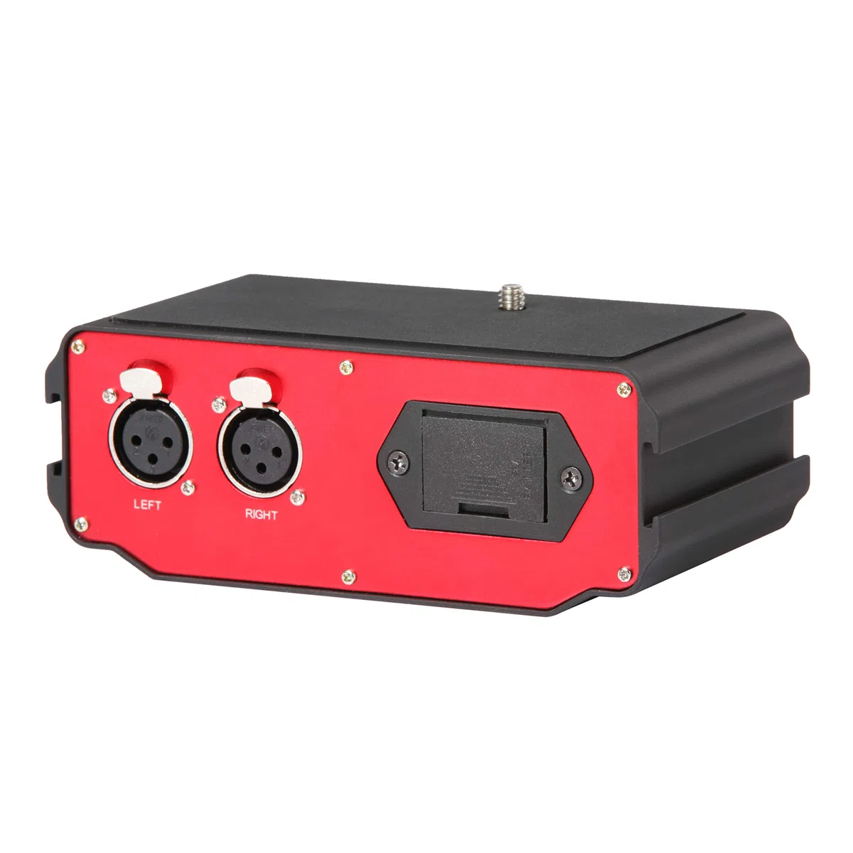 Saramonic SR AX107 - Adattatore audio XLR a due canali con preamplificatori, alimentazione phantom e trasformatore di separazione, ideale per tutte le macchine fotografiche digitali DSLR e videocamere