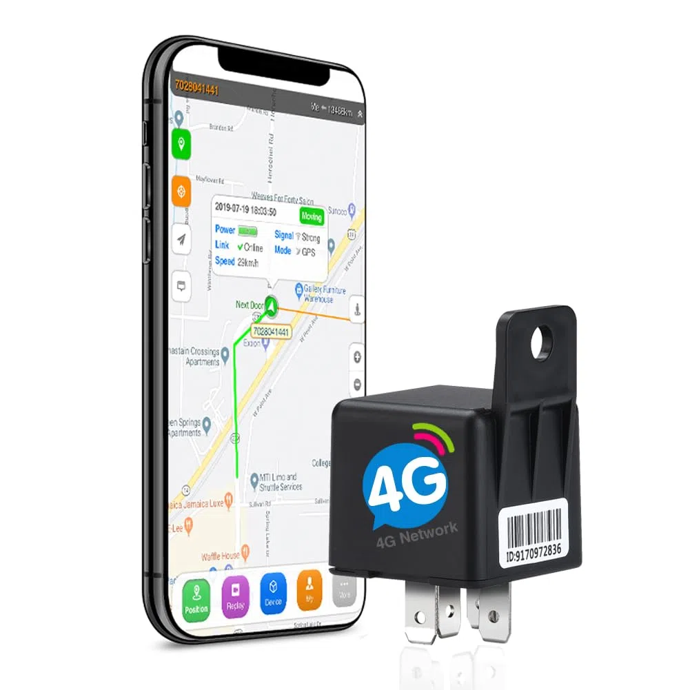 Sinotrack 4G Car GPS Tracker, ST-907L Auto Relay Mini GPS Tracker Dispositivo del Veicolo per Moto Car Truck Taxi, Posizionamento in tempo reale, Tagliamento remoto del carburante