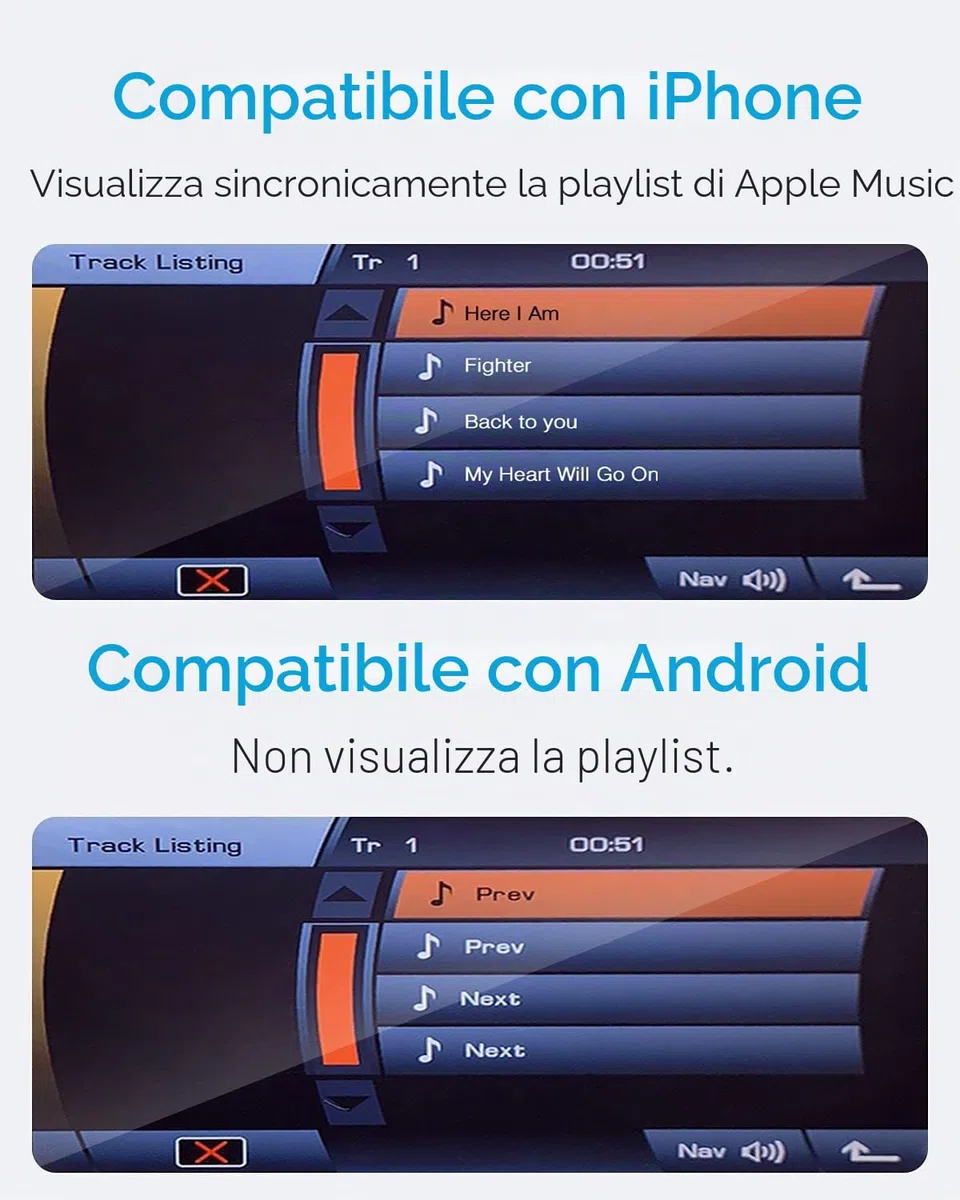 Adattatore Bluetooth per auto con cavo iPod - Adattatore audio Senza-fili premium per Land Rover, Range Rover e Jaguar - Bluetooth 5.0 con suono HD