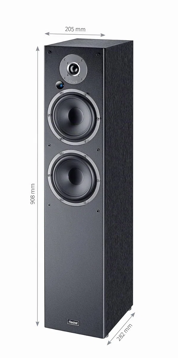 Magnat Monitor Reference 5A, altoparlante stereo Bluetooth con HDMI, preamplificatore Phono di alta qualità, 1 paio, nero