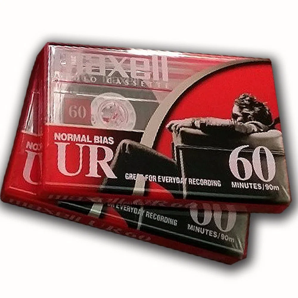Maxell ur-60 audio cassette- scatola da 10