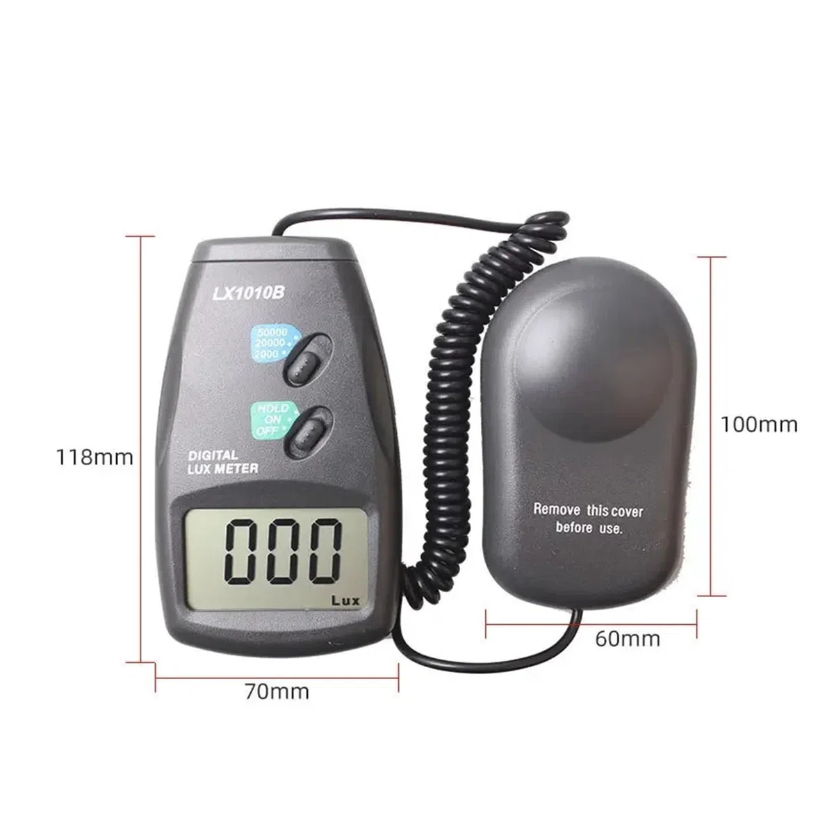 Luxmetro digitale portatile Lx-1010b Strumento fotometrico ad alta precisione for applicazioni di illuminazione Multifunzione