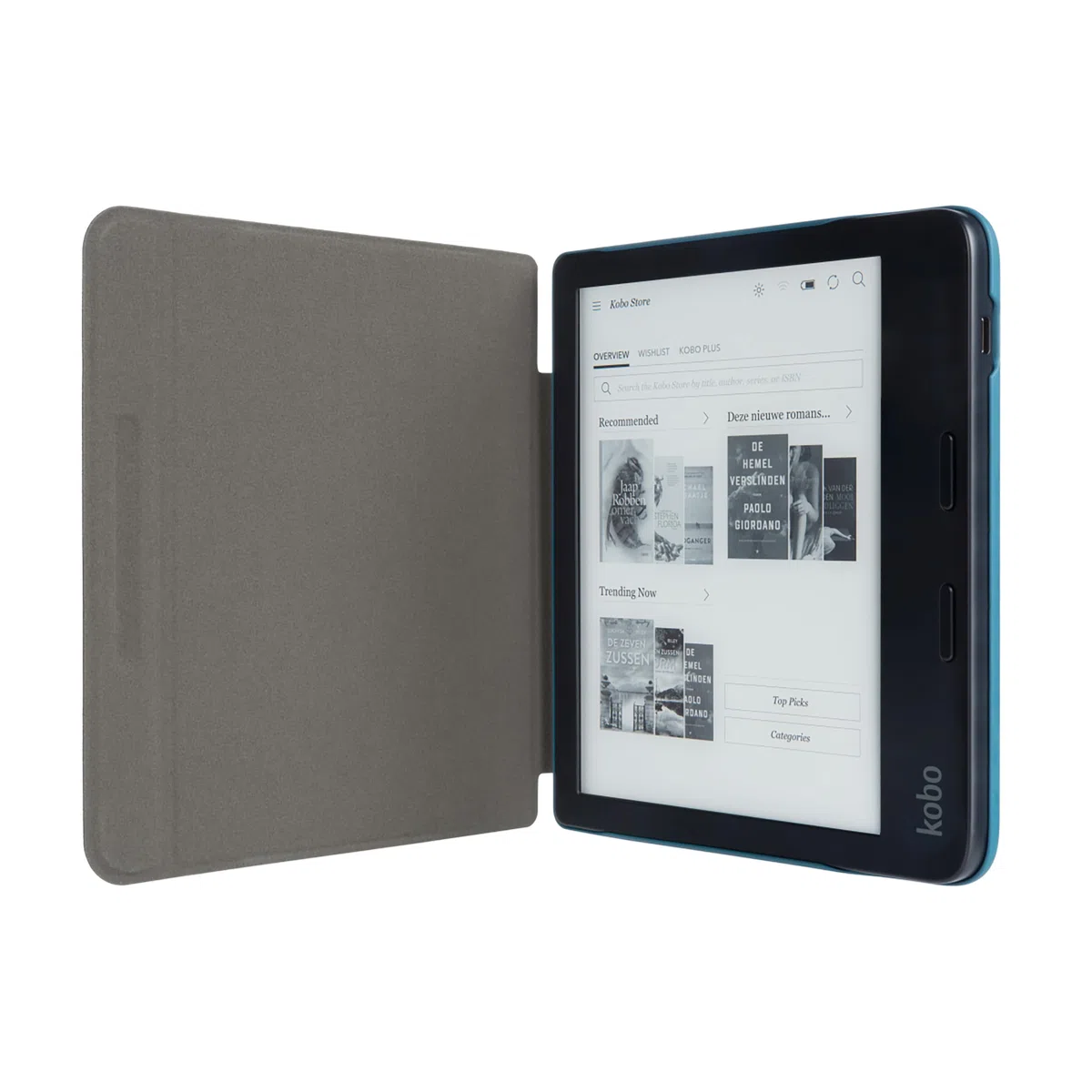 Gecko Covers Kobo Libra 2 Easy-Click 2.0 - Copertura E-Reader, Colore: Petrolio