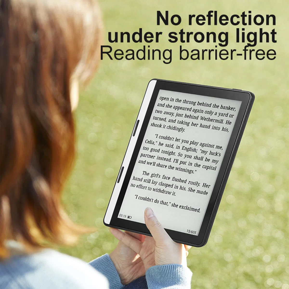 Generic Lettore di Ebook da 5,76 Pollici, Spazio di Archiviazione da 16 GB, Display Antiriflesso per il Massimo Comfort, Tablet da Viaggio Leggero per Formati EPUB PDF MOBI (1G+16G)