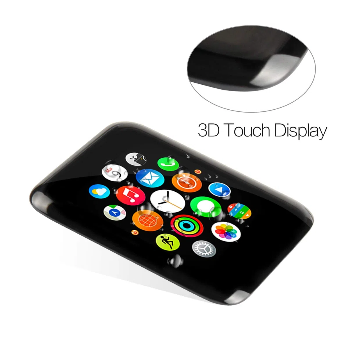 Schermo di ricambio per Apple Watch Series 3 (G-PS) S3 38 mm/42 mm, display LCD touch digitizer per Apple Watch3 Matrix, kit di riparazione con pellicola protettiva + strumenti (G-PS)