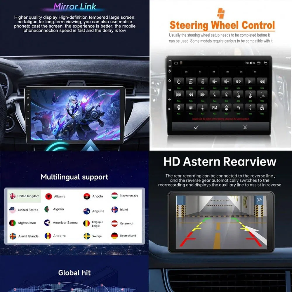 Radio Macchina Touch Screen per JAC Refine M4 2016 2017 2018 Wireless Carplay Android Auto Stereo Auto Bluetooth Ips con Pantalla Táctil con Gps, 4 Nucleo 2G+32G