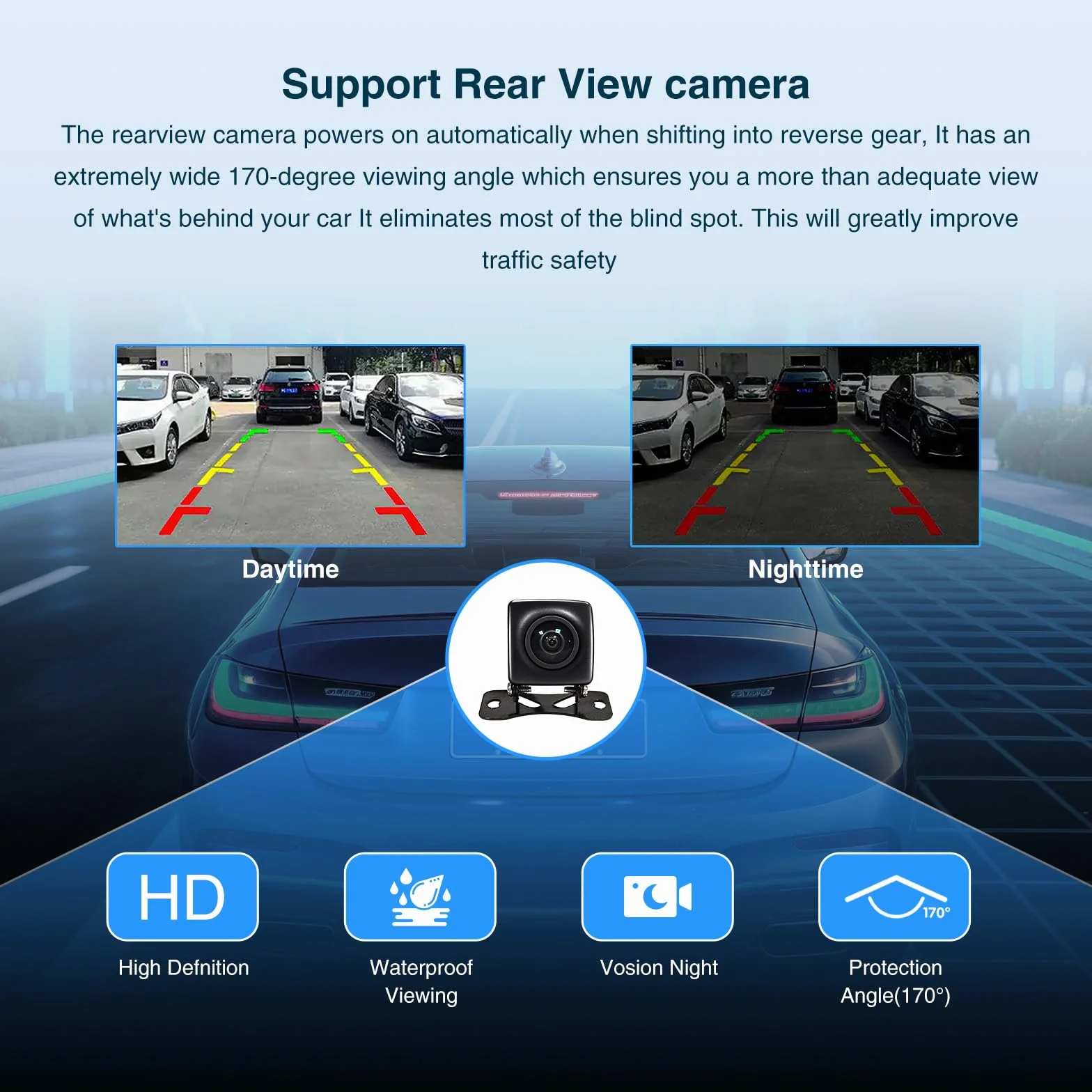 Andream Wireless CarPlay Android Auto per BMW serie 1 2 3 4 5 6 7 X3 X4 X5 X6 MINI con sistema NBT, ricevitore radio multimediale per auto, supporto Mirrorlink, navigazione GPS, telecamera posteriore