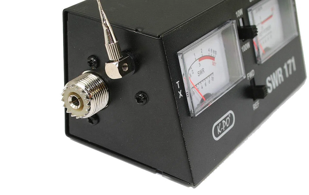 SWR171 Roe Meter e Wattmetro per CB, con 2 strumenti e scala di potenza 10/100 Watt