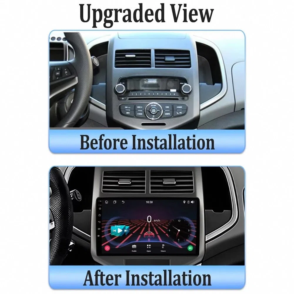 Radio Macchina Touch Screen per Chevrolet Trailblazer 2017-2019 Wireless Carplay Android Auto Stereo Auto Bluetooth Ips con Pantalla Táctil con Gps Navigatore/Swc/Mirror Link, 4 Nucleo 2G+32G