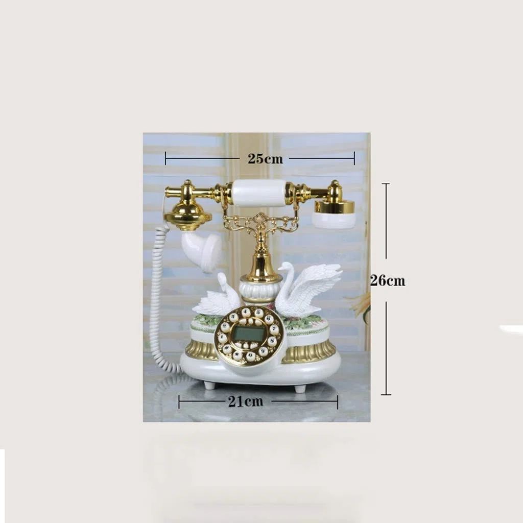 Telefono Antico, Telefono Vintage Digitale Fisso. Suoneria Classica Europea retrò per Telefono Fisso Regolabile con entrata