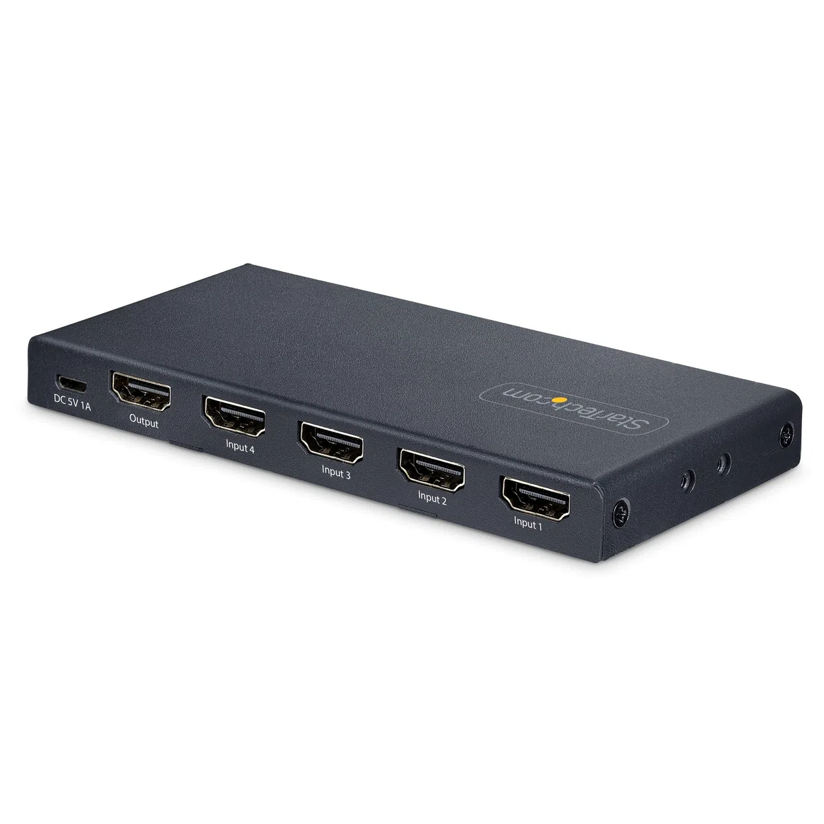 StarTech Switch HDMI 8K a 4 Porte, 60Hz UHD, HDR10+ (4PORT-8K-HDMI-SWITCH) | Commutatore 4 In 1 Out, Commutazione automatica e manuale delle sorgenti, Telecomando incluso