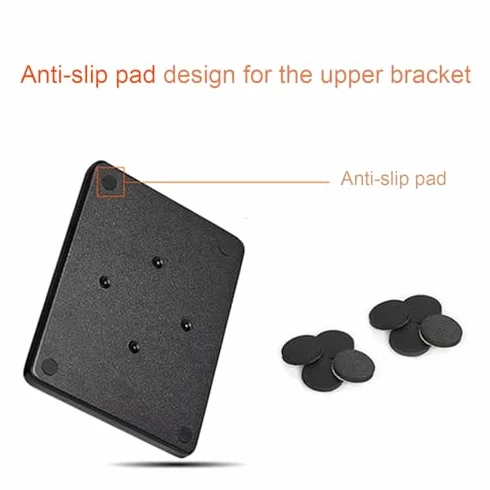 Coppia di supporti universali per altoparlanti per audio surround regolabili per libreria audio per home theater, robusta base centrale riempita di sabbia, finitura in noce, altezza 59,9 cm