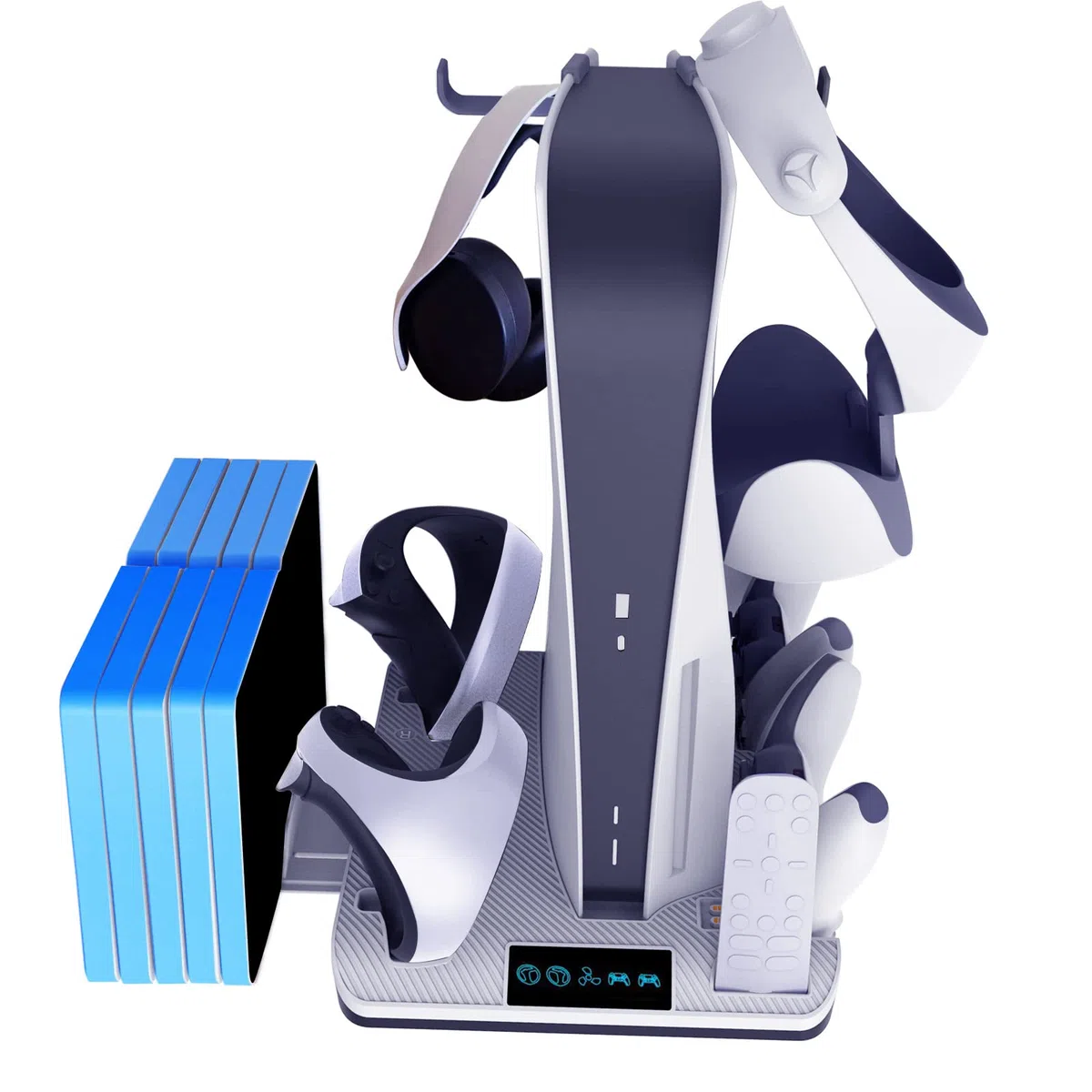Supporto di ricarica per gamepad multiuso per controller Console di gioco Supporto di raffreddamento per schede di gioco