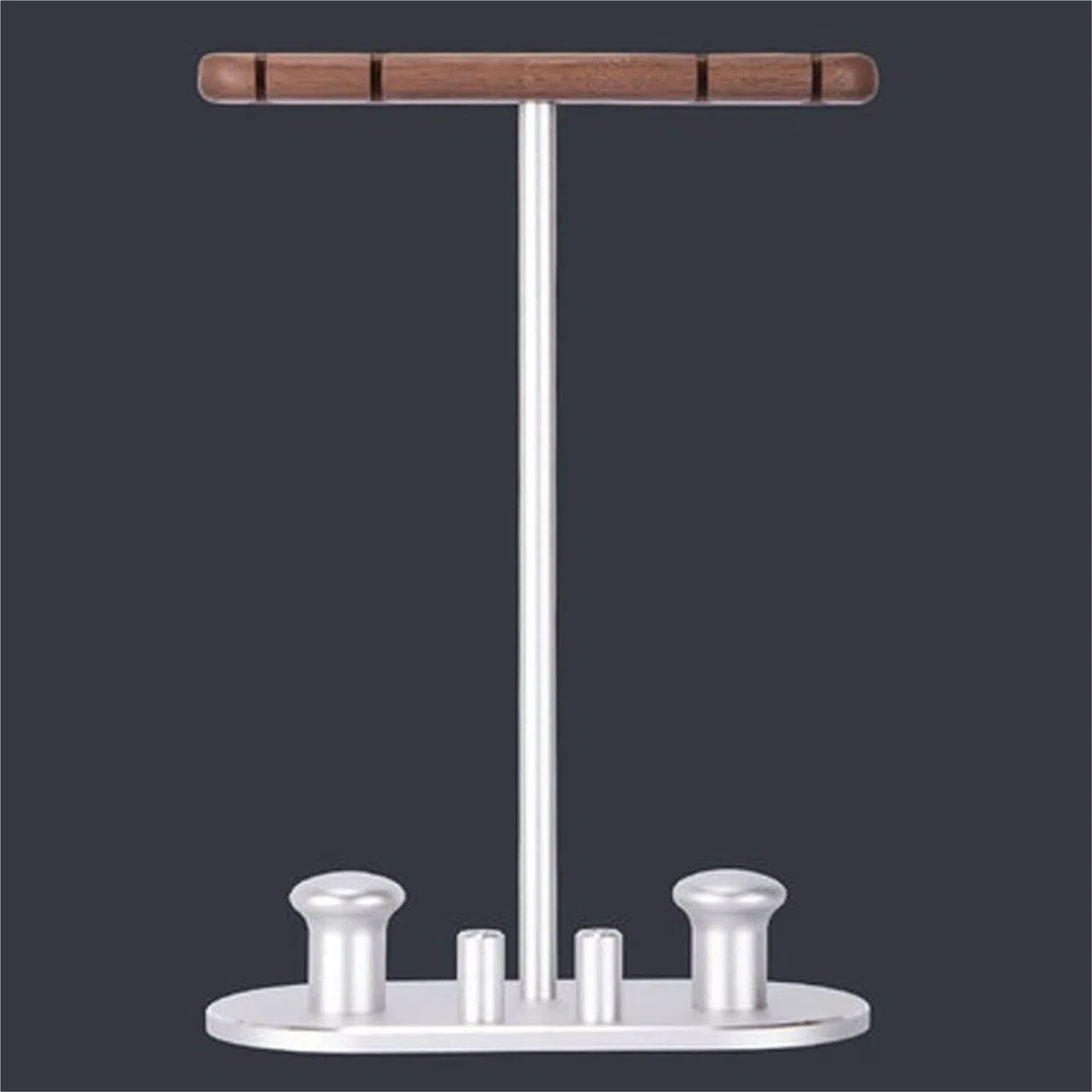Supporto per Cuffie Supporto Cuffie Stand Cuffie Supporto Per Doppio Auricolare In Legno Massello Con Supporto Per Colonna Di Avvolgimento Adatto Per Auricolari Supporti per Cuffie ( Blue : Blu , Size