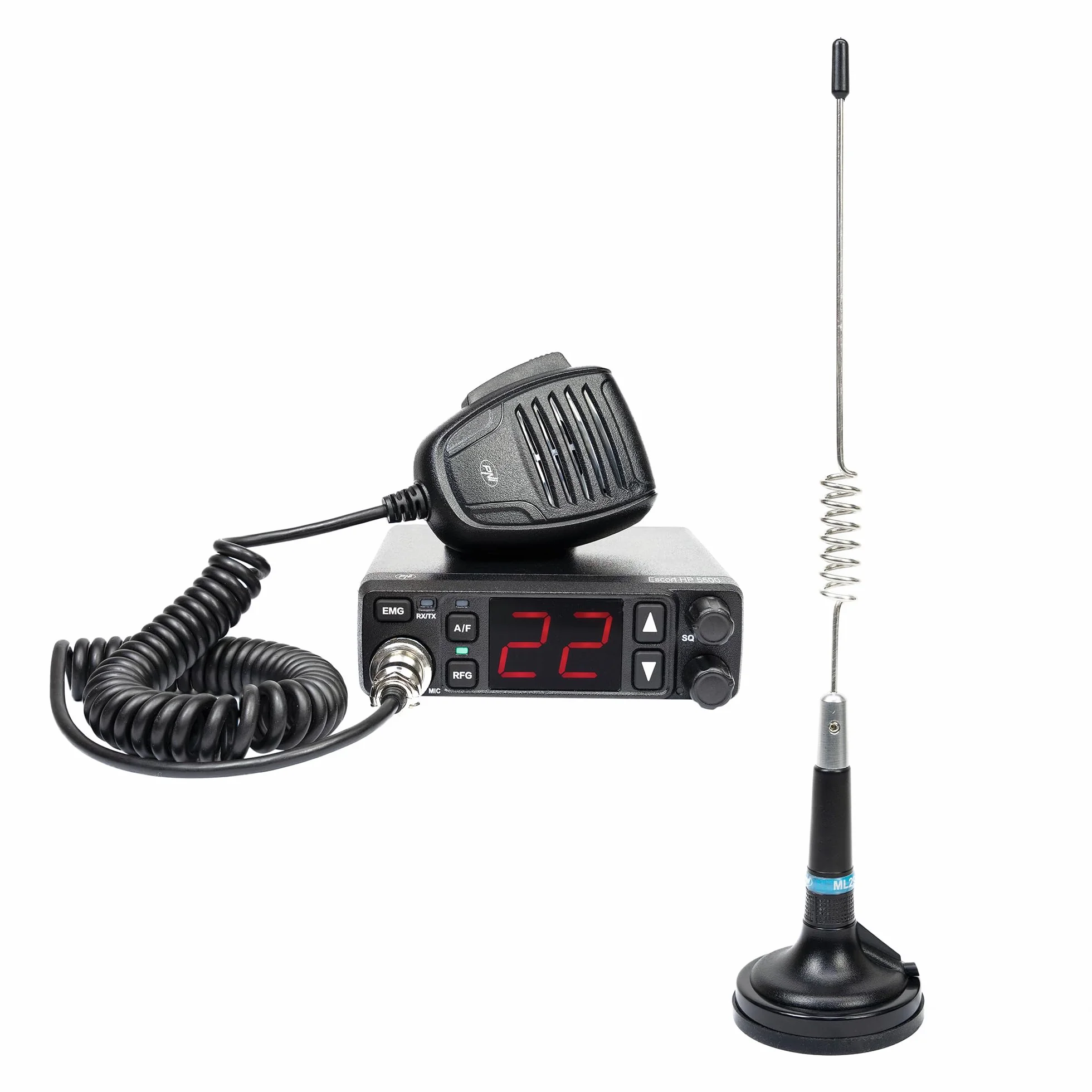 PNI Escort HP 5500 - Stazione radio CB + antenna CB PNI ML29 con base magnetica