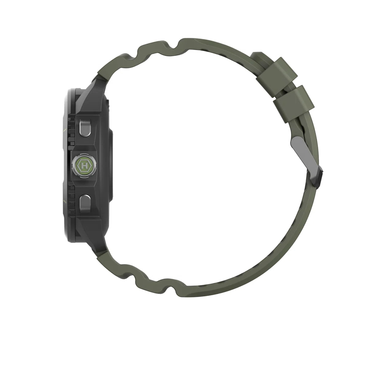Hammer Watch 2 Edizione Militare, GPS, schermo AMOLED Gorilla Glass da 1,5 pollici, grande batteria da 530 mAh con fino a 15 giorni di autonomia con una singola carica, resistenza 5 ATM, tasto SOS