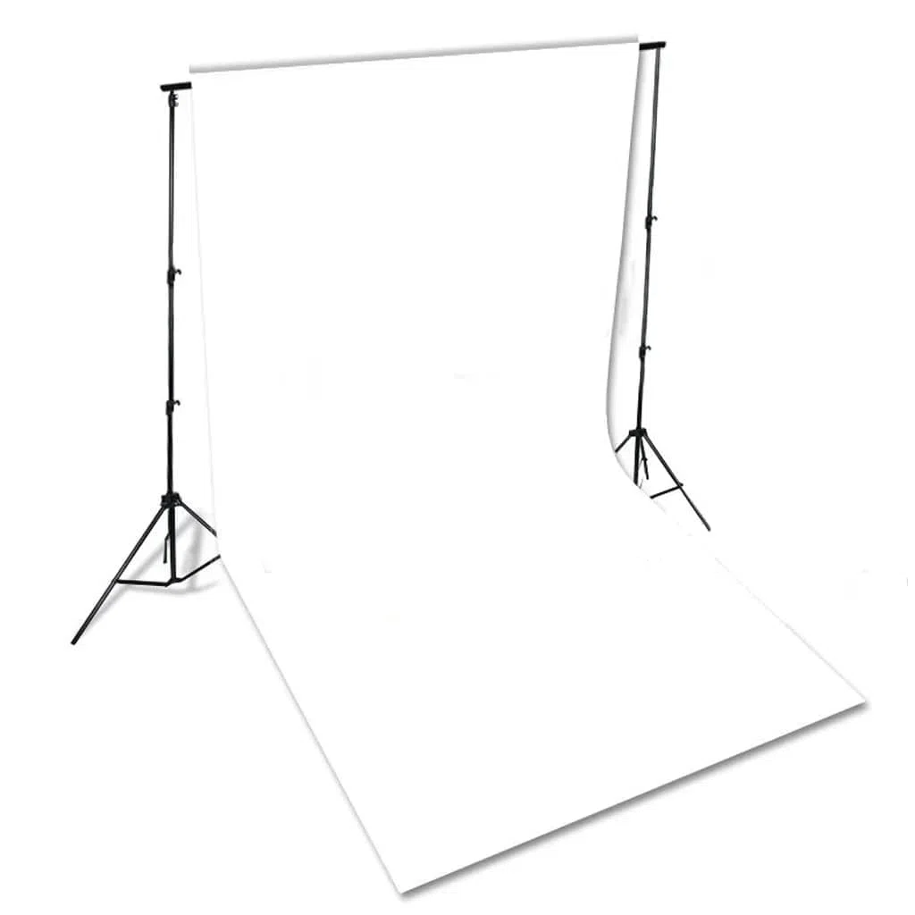 Sfondo fotografico in cotone, 600 x 300 cm, per fotografia e produzione video, bianco