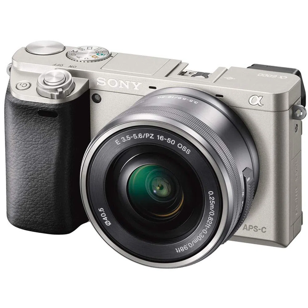 Sony Alpha 6000L - Kit Fotocamera Digitale Mirrorless con Obiettivo Intercambiabile Selp 16-50Mm, Sensore Aps-C, Video Avchd, Eye Af, Ilce6000S + Selp1650, Argento
