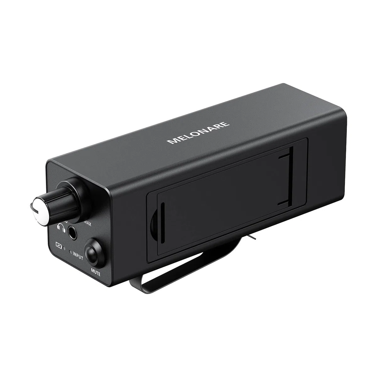 MELONARE Amplificatore per cuffie con monitor in-ear cablato portatile XLR TRS WM-1 | Modalità Mono/Stereo, One-Touch Mute, Ingressi XLR/TRS, Monitoraggio cablato portatile per batteristi, band e studio