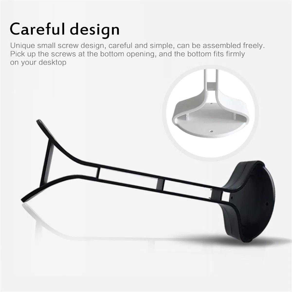 porta-cuffie, Supporto for auricolari in alluminio, supporto for cuffie(White)