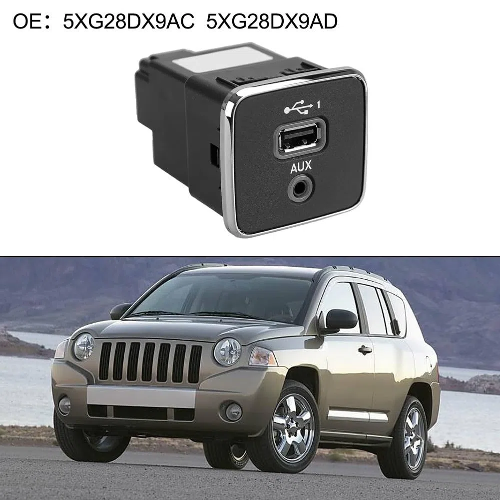Presa di ricarica USB AUX per Jeep per Cherokee e in tutti i modelli dal 2017 al 2021