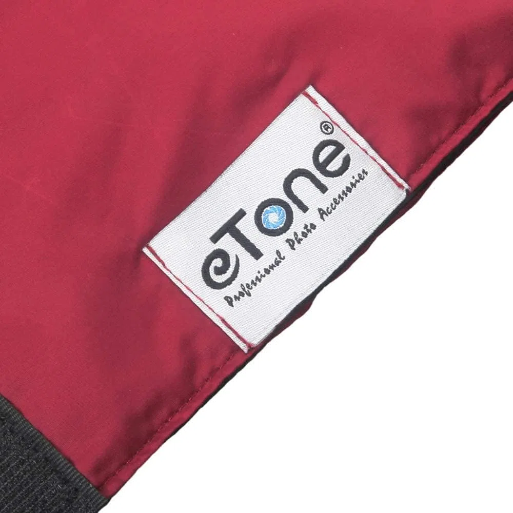 eTone Panno di regolazione per fotocamera di grande formato 4 x 5, panni professionali per grandi formati Dark Cloth for 4 x 5 Large Format Camera di messa a fuoco (rosso)