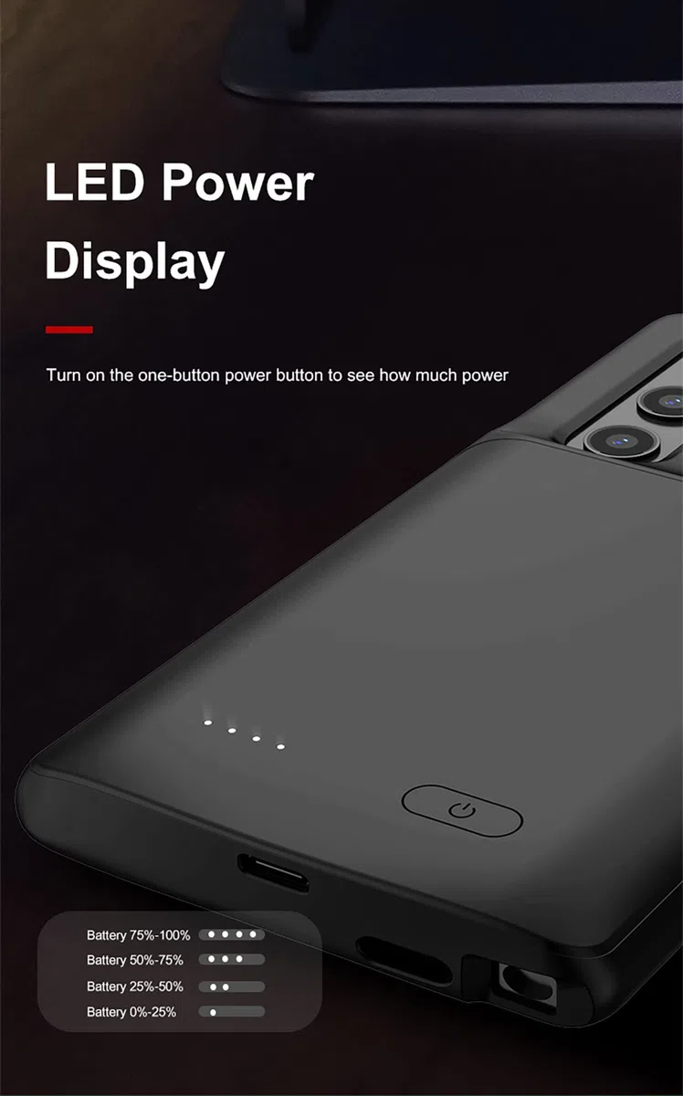 ELLENNE COVER BATTERIA PER SAMSUNG GALAXY S22 6.1" RICARICABILE 4700MAH | COVER CON BATTERIA INTEGRATA PER SAMSUNG GALAXY S22 6.1" BATTERY CASE CUSTODIA RICARICABILE SLIM SOTTILE 4700MAH