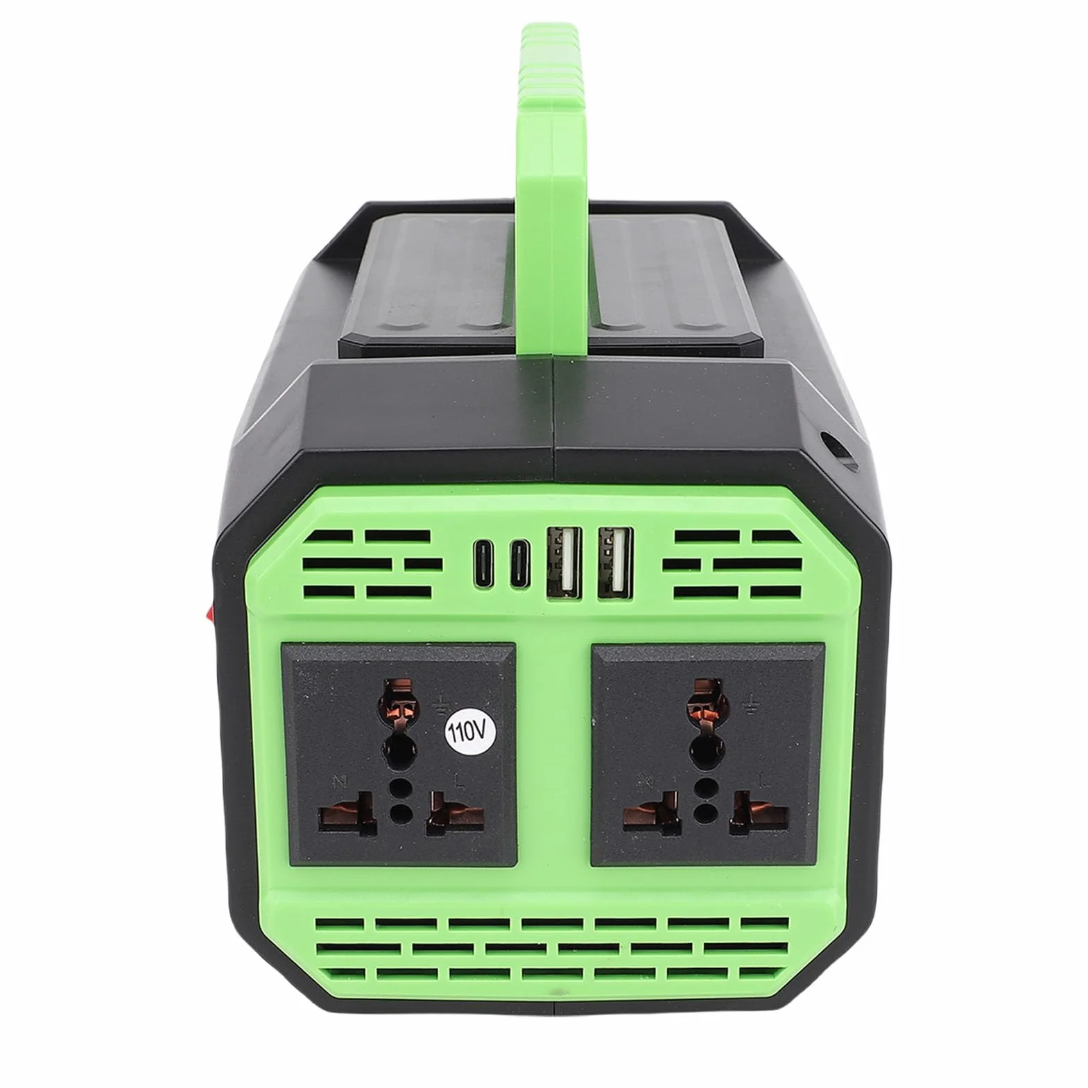 Generic Design Compatto con Inverter per Auto da 300 W con Porte di Ricarica Rapida per Smartphone e Laptop, Ideale per Viaggiatori e Primi Soccorritori