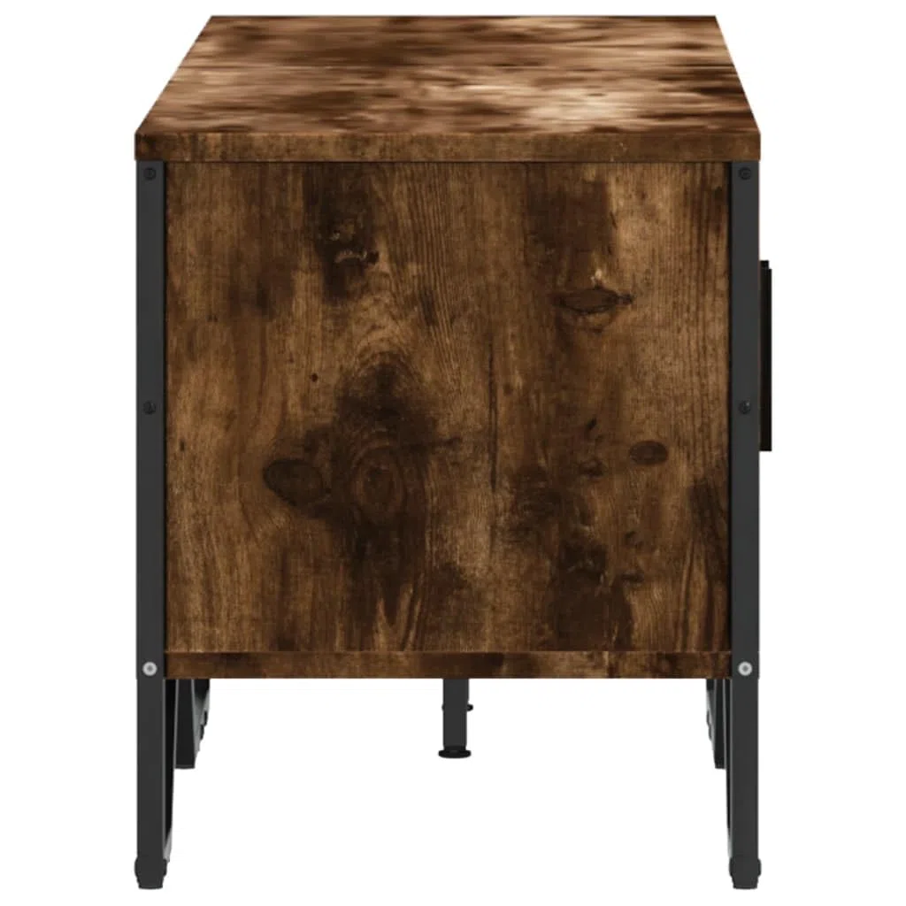 vidaXL Mobile Porta TV Rovere Fumo 122x34x41 cm in Legno Multistrato