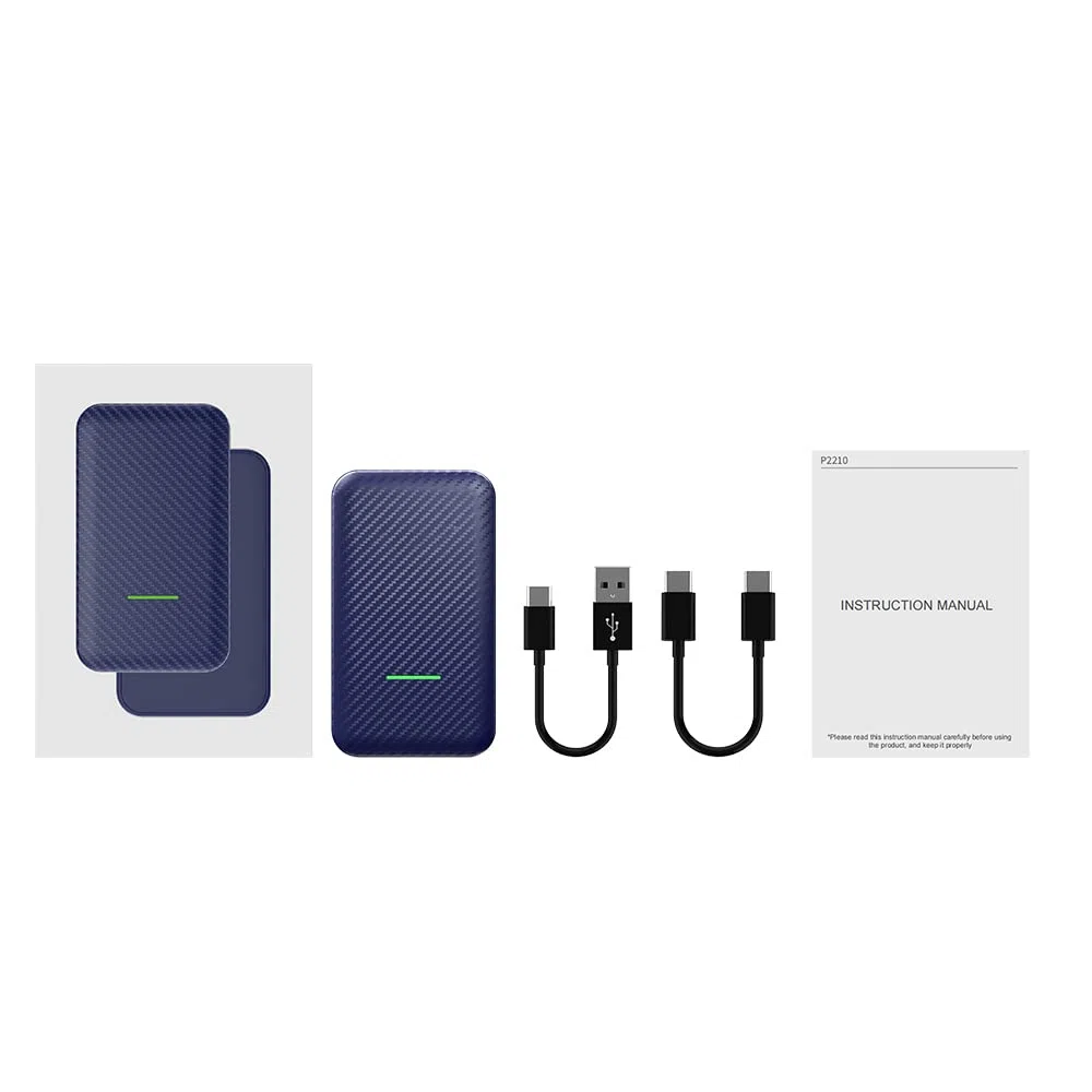 Adattatore Wireless CarPlay Android Auto 2 in 1, CPC200-CP2A 4.0, da CarPlay Cablato a Wireless, Plug & Play, Connessione Automatica, USB-A/USB-C, Blu
