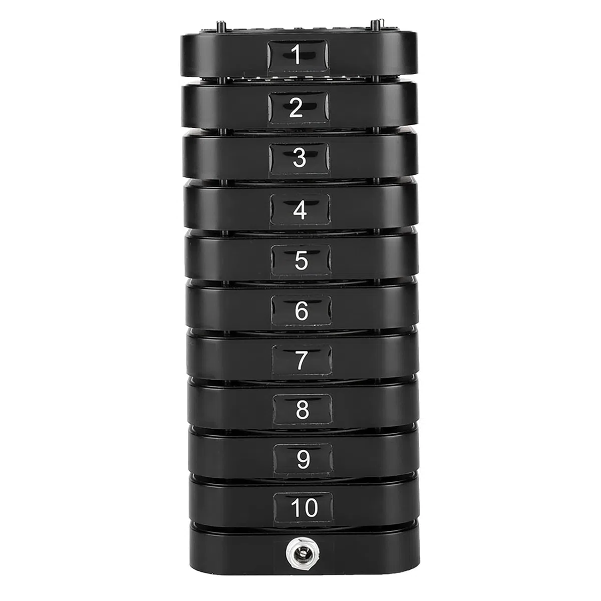 ASHATA Cercapersone Wireless con Sistema,Sistema di Chiamata Ospite Wireless Professionale, 1 Trasmettitore + 10 Ricevitori Sistema di Cercapersone Conveniente per Caffetteria, Snack Bar ECC.(EU)