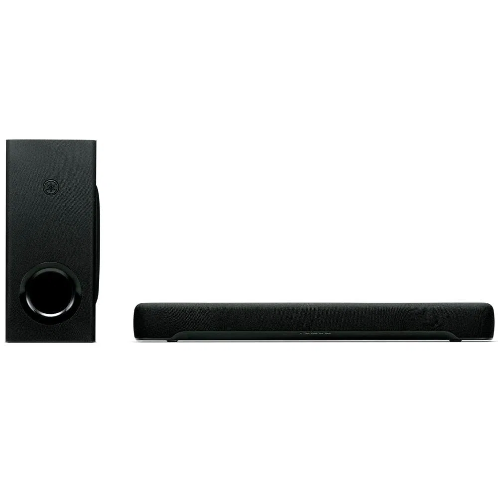 Yamaha SR-C30A Soundbar Compatta per TV con Subwoofer Wireless, Bluetooth, Dolby Audio e Dolby Digital, Clear Voice, HDMI, Ottico, Aux, Nero