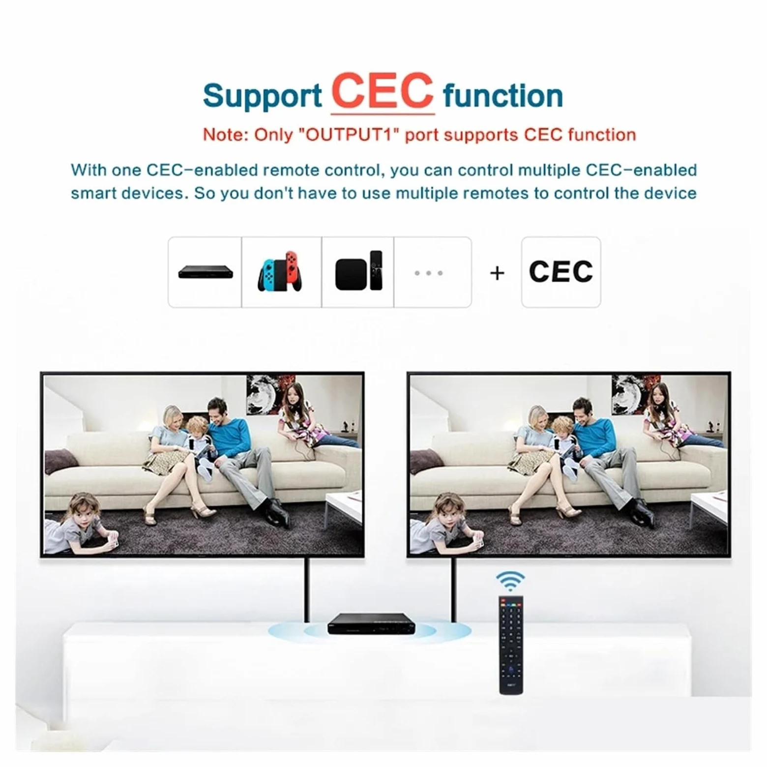 Convertitori video, Splitter 4K 60Hz 1x10 1 IN 2 4 6 8 10 Uscita Splitter 1x4 1x2 Convertitore video 2.0 for PS4 PC DVD su monitor TV