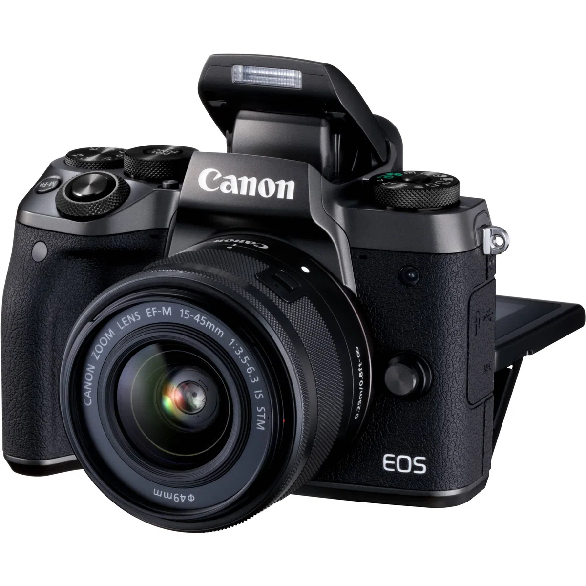 Canon EOS M5 Fotocamera Digitale Mirrorless, Obiettivo EF-M 15-45mm, f/3.5-6.3 IS STM, Nero [Versione Canon Pass Italia]