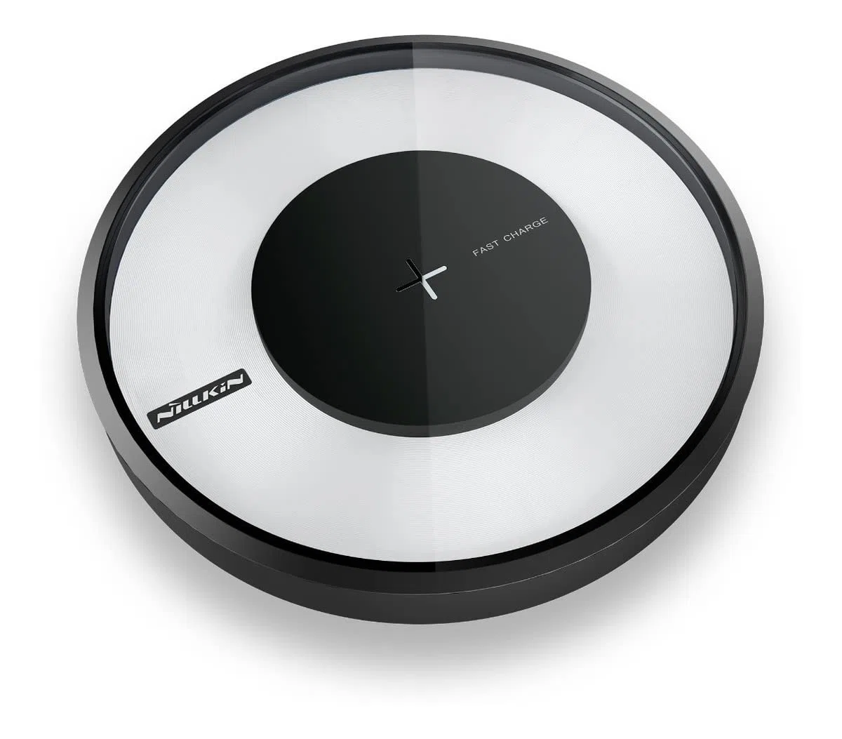 Nillkin Magic Disc 4 - Stazione di ricarica induttiva universale per ricarica wireless Qi NFC Wireless Charger Dock rotondo, colore: Nero