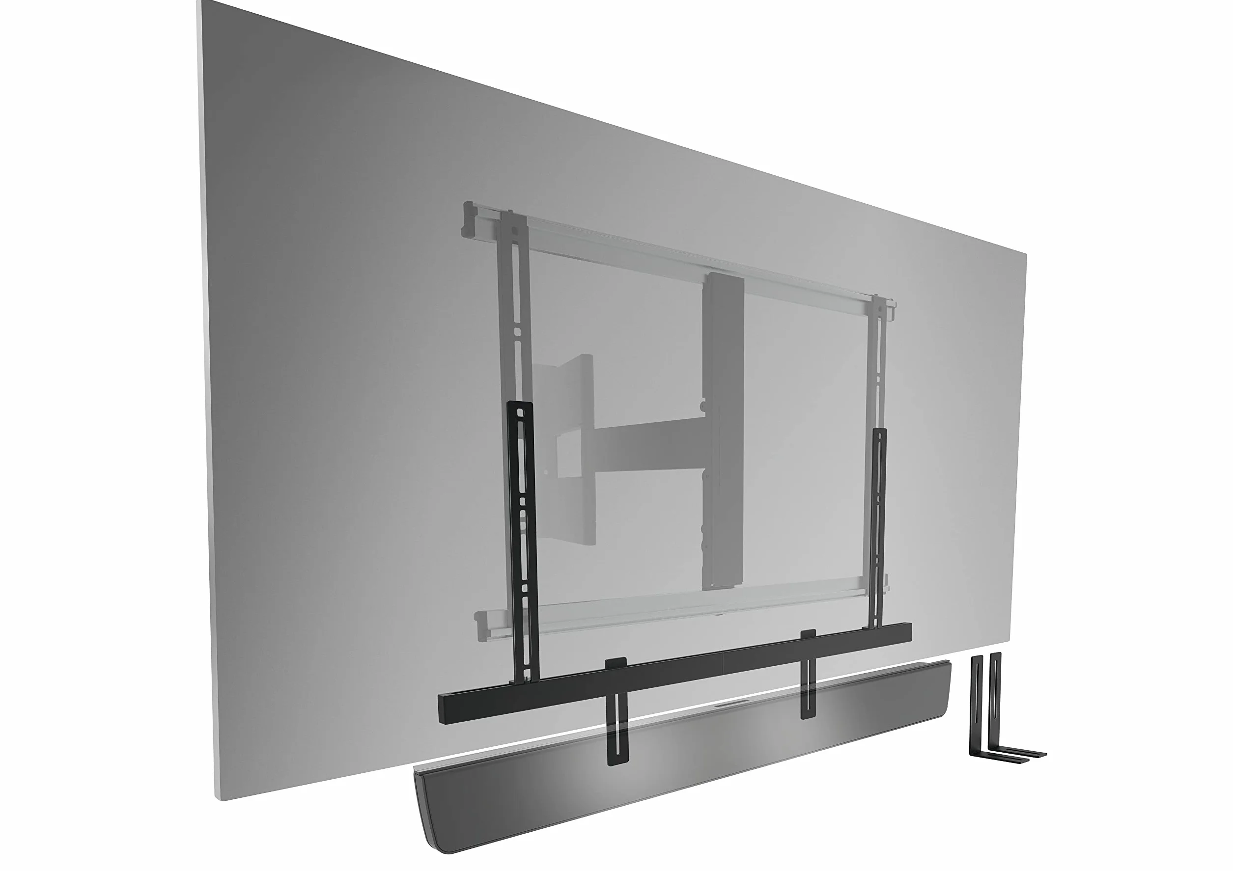 Vogel's Sound 3550 Supporto universale per soundbar, adatto anche per Bose Soundbar 500/700, Sonos Arc/Beam/Playbar, Samsung, Sony, LG e JBL, supporto per VESA da 100 a 600, peso max. 6,5 kg