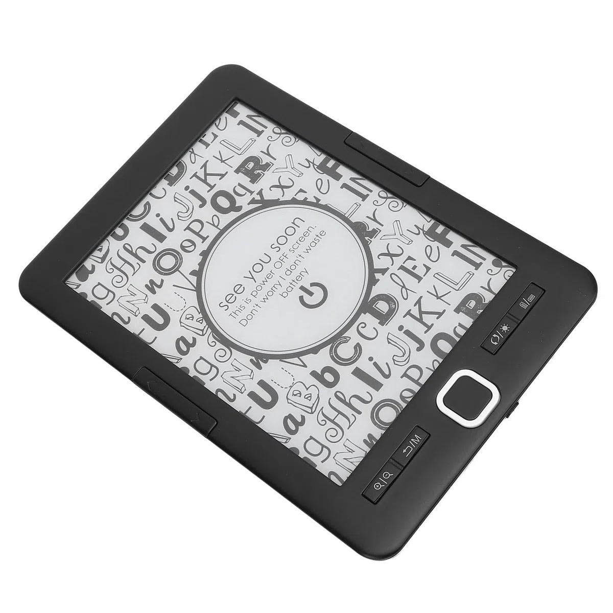 Lettore di Libri Elettrici con luminosità Regolabile e Schermo a Inchiostro da 6 Pollici - Reader Digitale Portatile da 8g per Pendolarismo e Viaggio