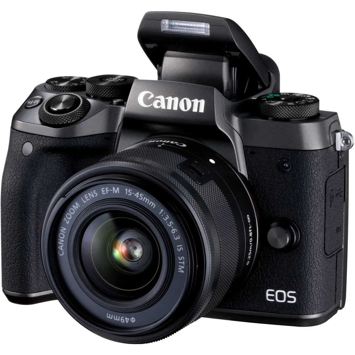 Canon EOS M5 Fotocamera Digitale Mirrorless, Obiettivo EF-M 15-45mm, f/3.5-6.3 IS STM, Nero [Versione Canon Pass Italia]