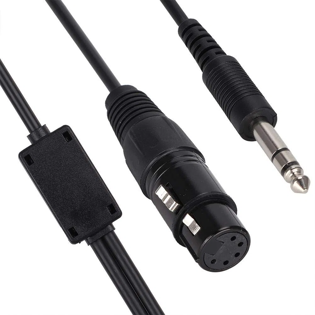 Cuffie Aviation XLR a GA Adattatore a Doppia Spina a 5 Pin, Cavo per Aeronautica per Cuffie Cavo